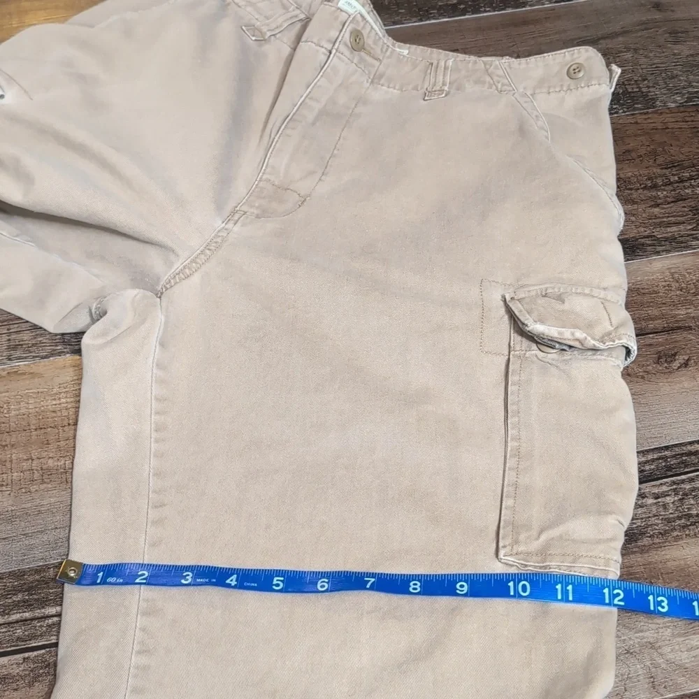 Vintage Y2K American Eagle Baggy Utility Cargo Pants In Brown Khaki Size 33x34 - Picture 12 of 12